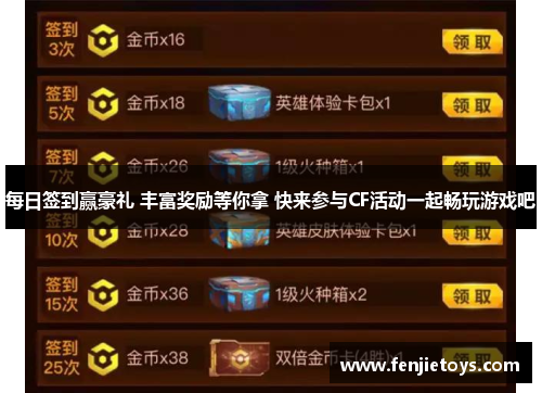 每日签到赢豪礼 丰富奖励等你拿 快来参与CF活动一起畅玩游戏吧